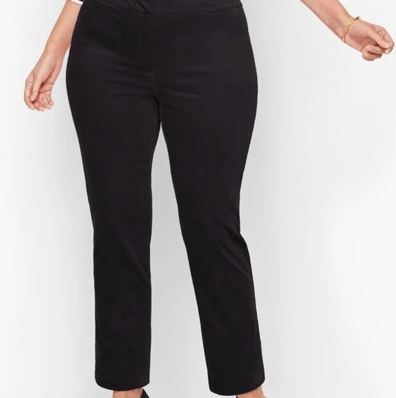 Talbots Pants - Talbots 16W Hampshire Ankle Pants Velveteen Black